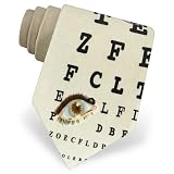 Men's Optometrist Tie by Fun Ties in Tan/Taupe