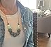 Baby Teething Necklace for Mom, Silicone Teething Necklace, BPA Free (Gray/Mint/White)
