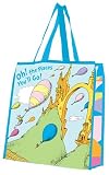 Vandor 17973 Dr. Seuss Oh The Places Large Recycled Shopper Tote, Multicolored