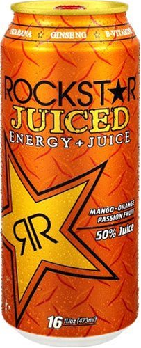 HealthPersonalCare: Rockstar Juiced Energy Drink Plus Guava, Double Strength, 16 Ounce Cans  Pack of 24 