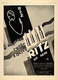IMAGE OF 1929 Ad French Rouge Levres Lipstick Ritz Paris Beauty - Original Print Ad