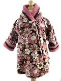 Corky Pink & Brown Nana Daisy Wrap Swing Coat