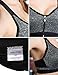 Women Padded High Impact Front Comfort Racerback Sports Bra DDD for Running Training