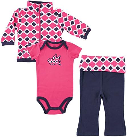 Yoga Sprout Bodysuit, Pants, and Track Jacket Set