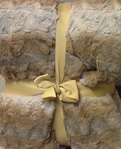 Light Brown Ultimate Soft Gramercy Park Luxury Faux Fur Throw, 50 in X 60 In