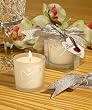 Candle Wedding Favors - Silver Heart Design, 30