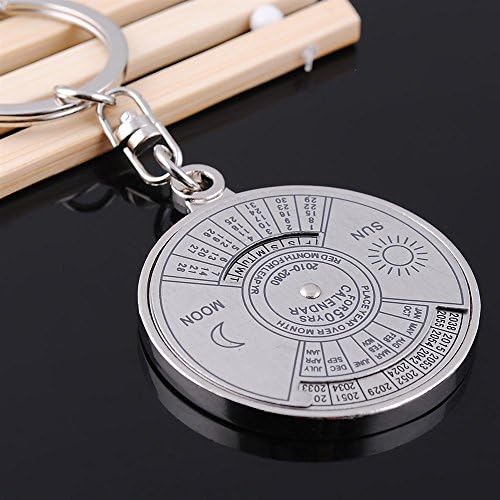 Creative Alloy 2010-2060 Calendar Key Chain for Key