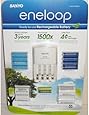 Sanyo Eneloop Ni-MH Charger (with 8 "AA" and 2 "AAA" Batteries, Plus 2 "C" and 2 "D" Adpaters)