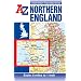 Northern England Road Map (A-Z Road Map)