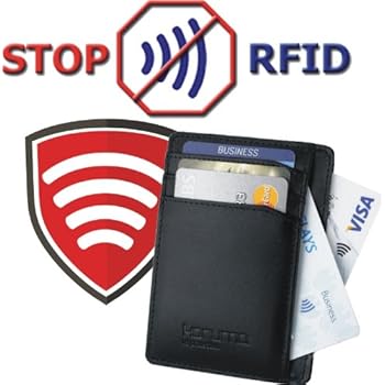 Portefeuille cuir noir compartiments rabattables, protége des cartes de crédit, débit bloquant les signaux RFID Porte-monnaie Portefeuille cuir noir compartiments rabattables, protége des cartes de crédit, débit bloquant les signaux RFID Porte-monnaie