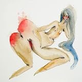 Art Reproduction Oil Painting - Nude - Square 24 X 24 - Hand Painted Canvas Art
