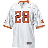 Nike Clemson Tigers #28 White Replica Football Jersey