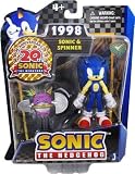 Modern Sonic (~3") with Spinner: Sonic the Hedgehog Hero + Evil Robot Dual Figure PackIMAGE