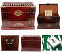Chinese Handmade Abacus Box Mah Jong Set