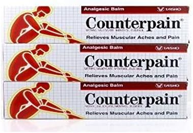 3 X 120g Analgesic Counterpain Balm Pain Muscular Relieves Aches Hot Warm Cool