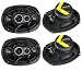4) New Kicker 41DSC6934 D-Series 6x9" 720 Watt 3-Way Car Audio Coaxial Speakers RS.18699.00