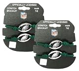 Philadelphia Eagles - NFL Green Stretch Bracelets / Hair Ties (2-Pack)