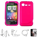 Pink Premium Soft Rubberized Silicone Skin Cover for Verizon Wireless New H ....