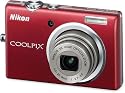Nikon Coolpix S570 12MP Digital Camera with 5x Wide Angle Optical Vibration Reduction (VR) Zoom and 2.7-Inch LCD (Red)