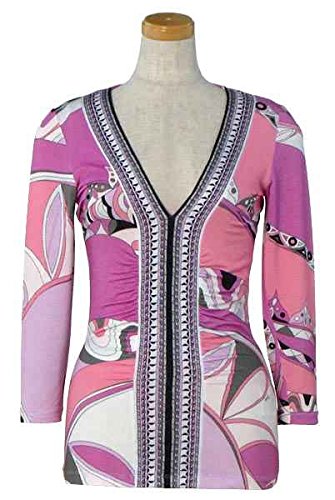 Emilio Pucci エミリオ・プッチ レディースカットソー ピンク 41RP47 [並行輸入品]