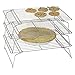 Charmed Silver 3-Tier Stackable Cooling Rack 13.5x 9.5 inch