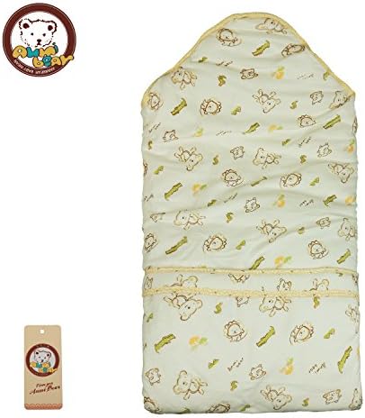Kosbon 35.4" Unisex Baby Cotton Swaddle Blanket , Cartoon Animal Bears, Alligators and Chicken Partten WrapSack Blanket , Nursery Swaddling Blankets , best Gift for 0-6 monthes