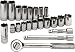 Tools & Hardware : 22PC 6PT METRIC SOCKET SET 10-19MM STD-DEEP