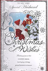 Zealand taranaki caldwell midhurst Husband Christmas Card ~ To My Very Special Husband Christmas Wishes ~Santa & Xmas Tree Extra