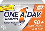 One A Day Multivitamin/Multimineral, Women's, Healthy Advantage, 50+ 65 tablets
