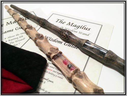 Dueling Magic Wands - Bone Singer and Albus Wand Magilus Pair - Game & Wizdom Wands