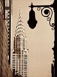 Chrysler Building Art Poster Print by Sasha Gleyzer, 12x16