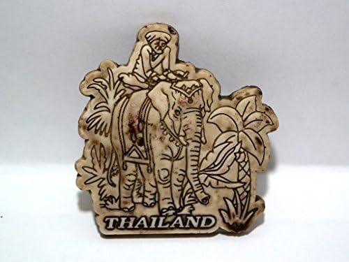 Elephant in Jungle - Wall Decoration , Made with Sand Color, Beautiful Small Wall Hanging, with Magnet on Back, Lovely Decoration , Great Attention on Small Details, Best Souvenirs for Friends