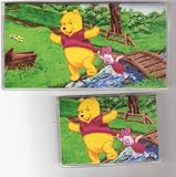 Checkbook Cover Debit Set Made with Disney Winnie the Pooh and Piglet Fabric