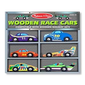  Melissa & Doug Deluxe Wooden Race Cars Set