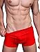 Hoerev Pack of 4 Mens Super Soft And Comfortable Fiber Briefs Trunks Underwear，4Black，L