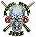 Pool Hall Junkie Billards Skull Sticks Embroidered iron on Patch
