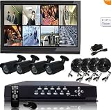 Angel High End 8 CH Channel CCTV Surveillance Security DVR IR Night Vision Camera System Kit Pre-Installed 500GB HDD