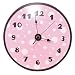 Trend Lab Pink/Brown Clock Pink Dot, Brown Number and Border