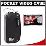 Case Logic TBC-312 Compact Pocket Video Camera Camcorder Case (Black) with  ....