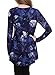 BAISHENGGT Women's Flared Comfy Loose Fit Tunic Top Large Dark Blue