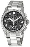 Victorinox Swiss Army Men's 241405 Chrono Classic PVD Coated Grey Dial Watch