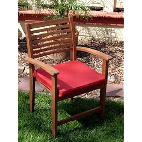 Ewins Premium Indoor Outdoor Dining Chair Cushion - Brick from Furniture Cushions