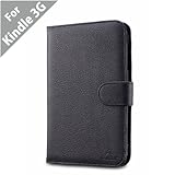 Acase(TM) Classic Kindle 3 (Latest Generation) Leather Case (Black) with Screen Protector Film Clear (Invisible) Acase(TM) Classic Kindle 3 (Latest Generation) Leather Case (Black) with Screen Protector Film Clear (Invisible)