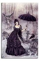 Victoria Frances Parasol Girl Gothic Poster - 36 x 24 Inches (91.5 x 61 cms)