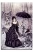 Victoria Frances Parasol Girl Gothic Poster - 36 x 24 Inches (91.5 x 61 cms)