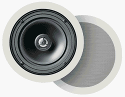Definitive Technology UIW64/A Round In-Ceiling Speakers (Pair, White)