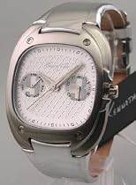 WOMENS KENNETH COLE LEATHER 2 EYE DAY DATE WATCH KC2476