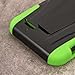 Empire MPERO IMPACT X Series Kickstand Case for ZTE Warp 4G N9510 - Retail Packaging - Black/Neon Green