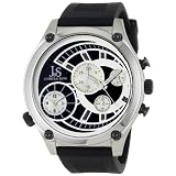 Joshua & Sons Mens JS713SS Dual Time Quart