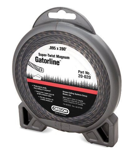 Oregon 20-020 Super-Twist Magnum Gatorline String Trimmer Line .095-Inch Diameter 1-Pound Donut
